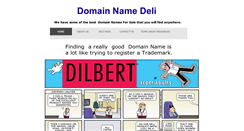 Desktop Screenshot of domainnamedeli.com